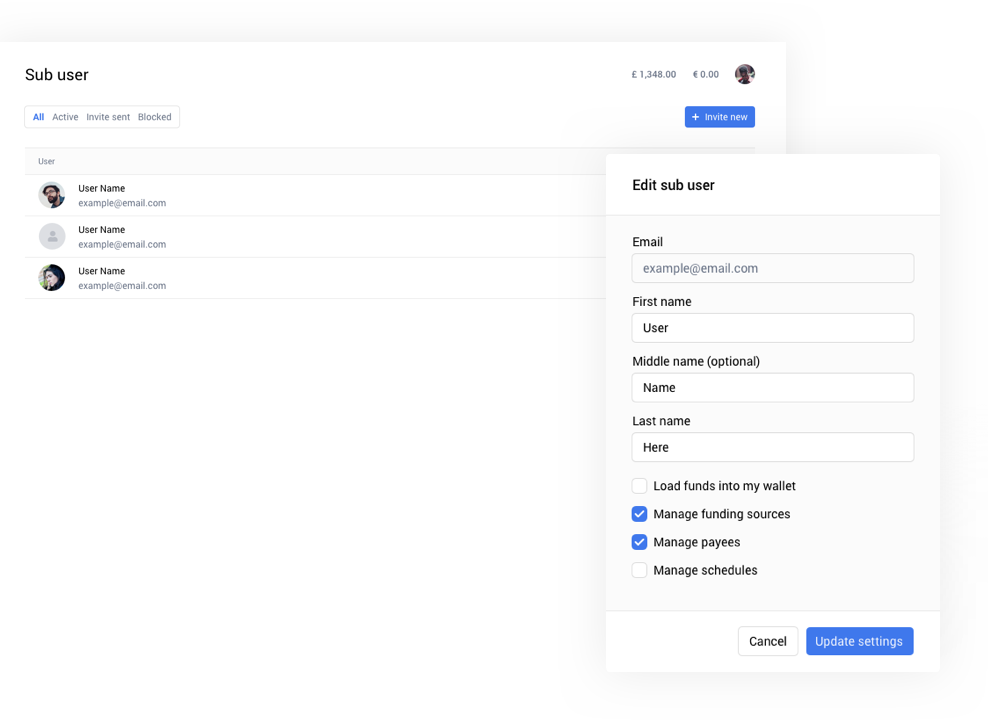 digital wallet delegations and approvals